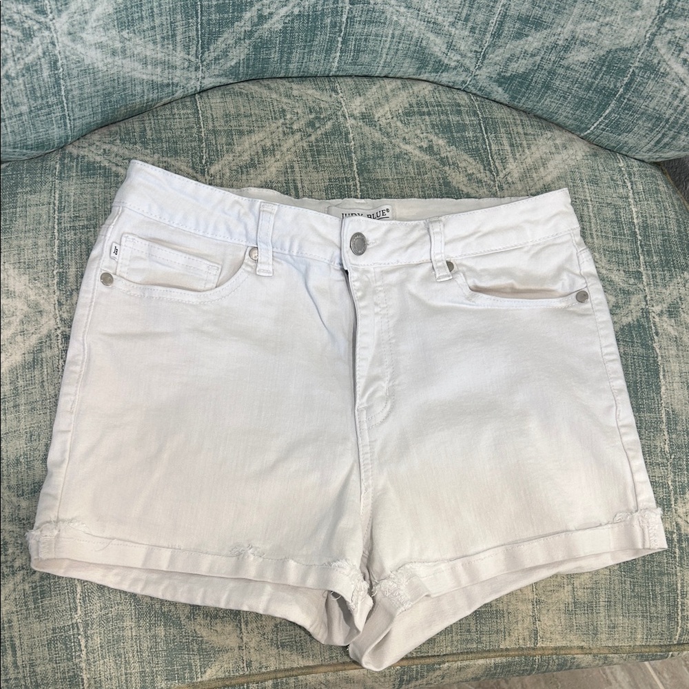 Judy Blue White Jean Shorts